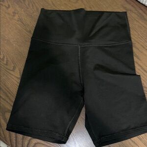 Aerie Black Bike Shorts with Wide Waistband